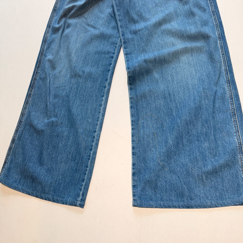 Veronica Beard Mia Wide Leg Trouser Jeans 28 High Rise Blue Pleated Capsule - Picture 12 of 13
